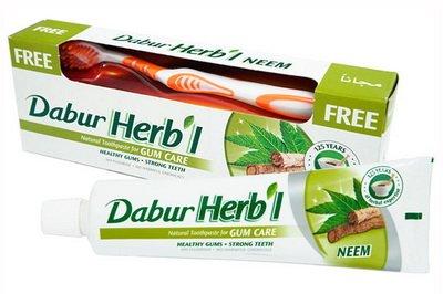 Зубная Паста Dabur Herb'l Ним (150гр) с зубной щеткой