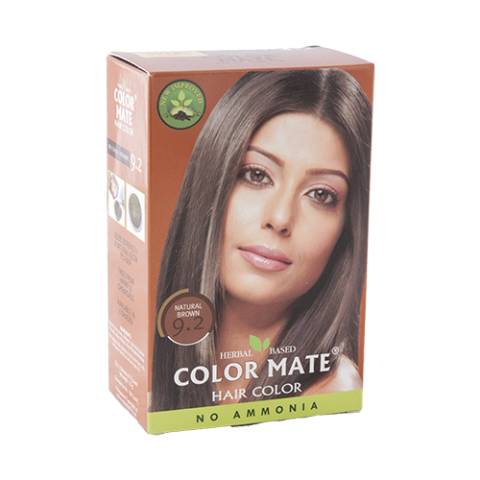 Краска для волос натуральный коричневый тон 9.2 Color Mate Hair Color