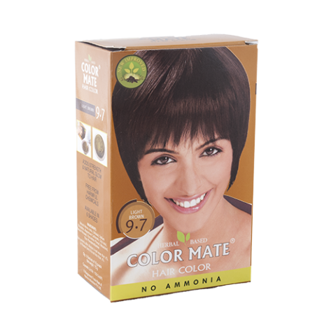 Краска для волос Color Mate Hair Color светло коричневый тон 9.7 Вес  г: 75 г  (5 x 15 g) 