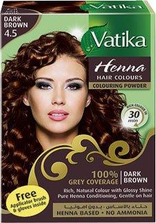 Краска для волос с хной Vatika Henna Dark Brown 