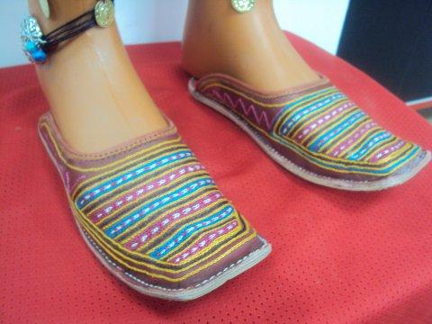 ethnic shoes hand made natural leather size 37