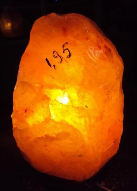 Гималайский кристаллический солевой светильник №13