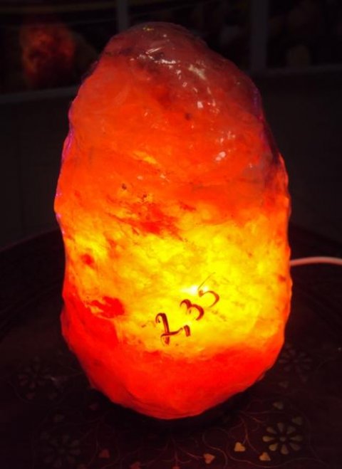 Гималайский кристаллический солевой светильник №17