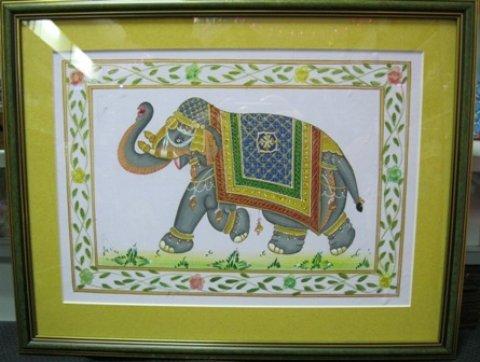 Картина "Индийский слон"ручная работа
