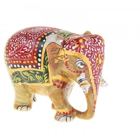 Сувенир "Слон" из камня, с росписью