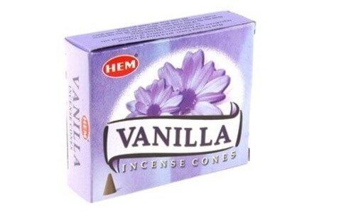 Благовония HEM Ваниль (Vanilla), 10 конусов